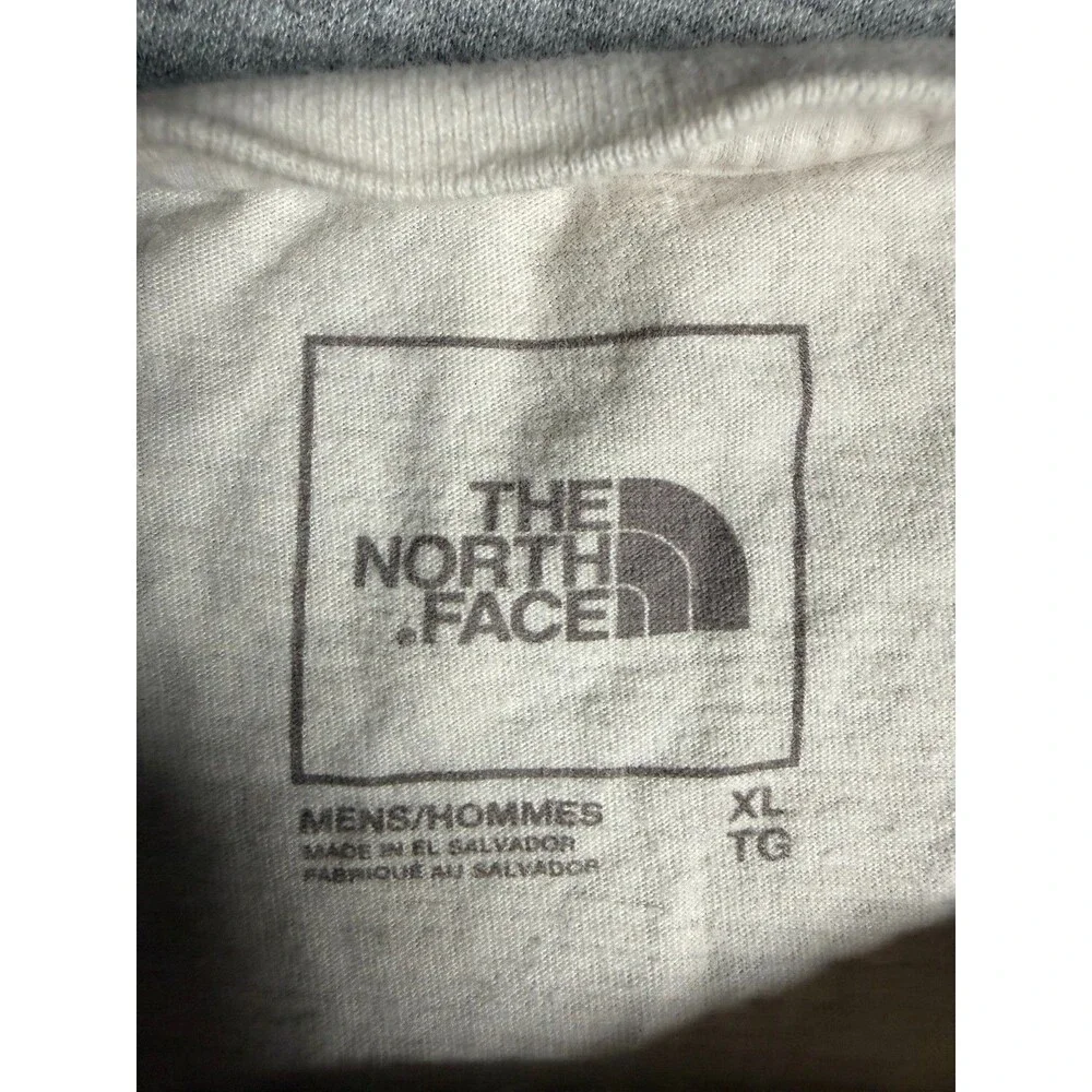 The North Face T Shirt Mens XL White Grizzly Bear Logo Graphic Tee Short Sleeve